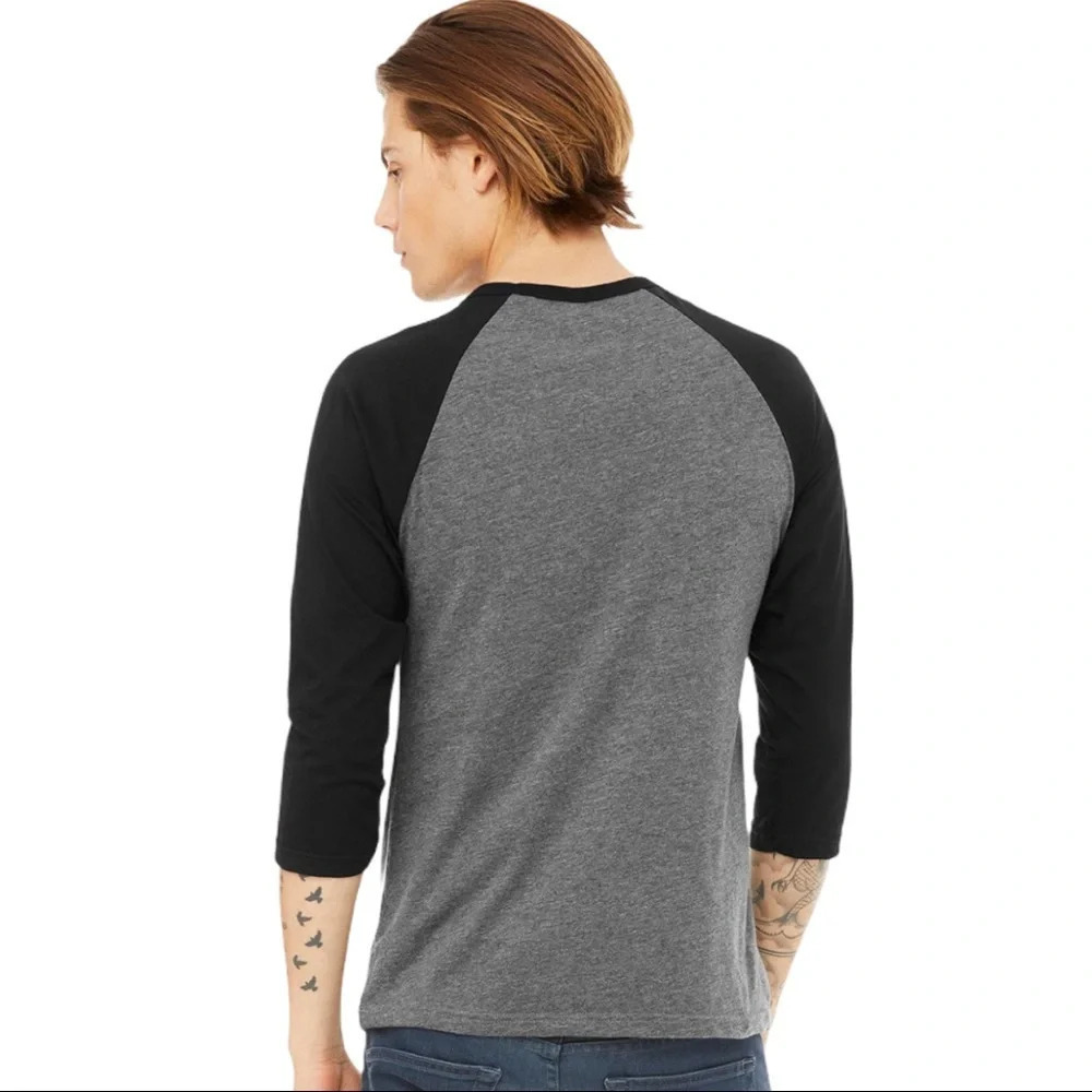 NEW 3200 Unisex 3/4 Sleeve “Tick Tok Famous” Social Media Baseball Style Shirt - Picture 3 of 6